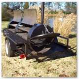 8' x 30" Charcoal wood smoker